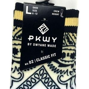 Dwyane Wade Men's Paisley Dana Crew Socks, Size L (6-12)